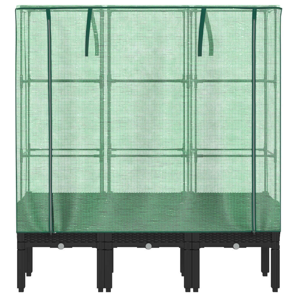 Bac à fleurs surélevé avec serre 120x40cm - 34% de remise