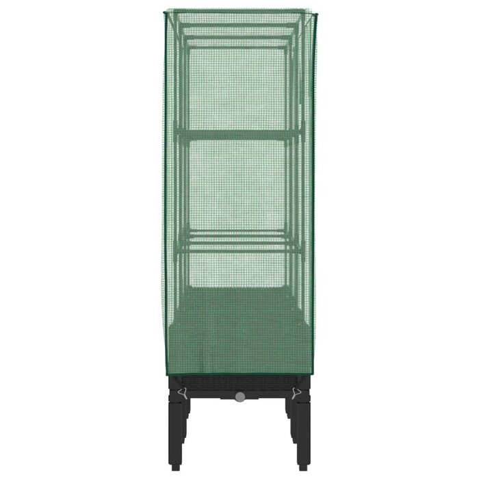 Bac à fleurs surélevé avec serre 120x40cm - 34% de remise