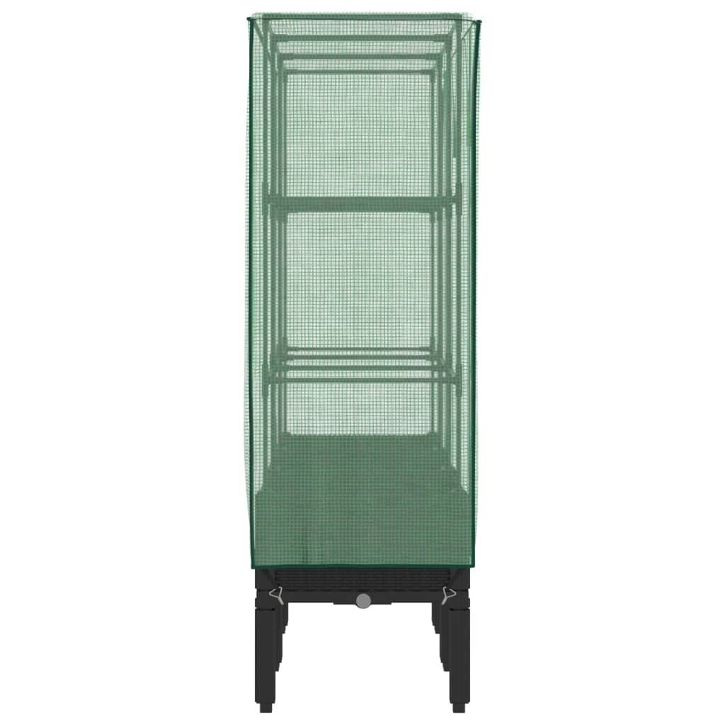 Bac à fleurs surélevé avec serre 120x40cm - 34% de remise