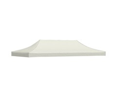 Vidaxl Toit de remplacement pour tonnelle 3x6 m crème - 46% de remise