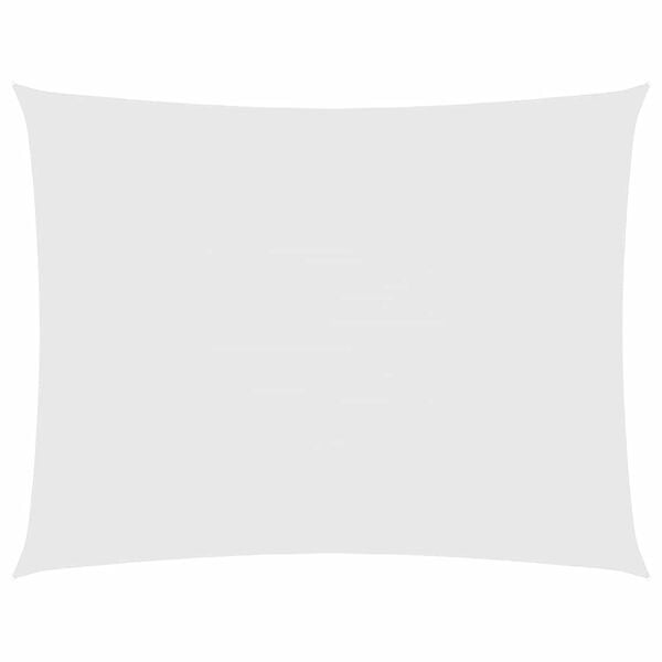 Voile d'ombrage rectangulaire 2,5x3,5m Blanc - 32% de remise