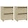 Lot de 2 tables de chevet chêne sonoma 30x40cm - 34% de remise