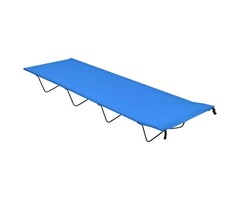 Vidaxl Lit de camp pliable 180x60 cm bleu - 44% de remise