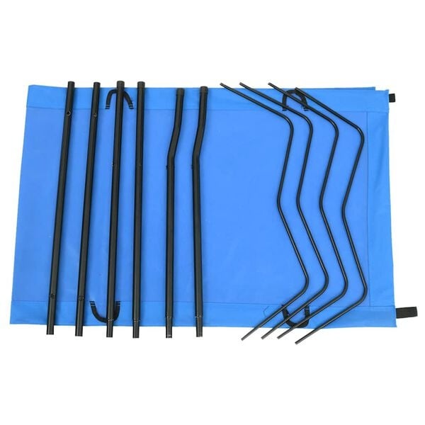 Lit de camp pliable 180x60cm bleu - 31% de remise