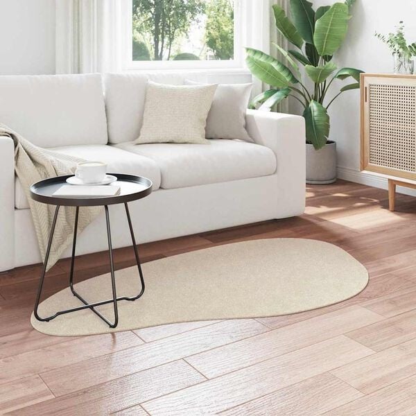 Tapis Beige 80x150 cm - Polyester Doux - 32% de remise