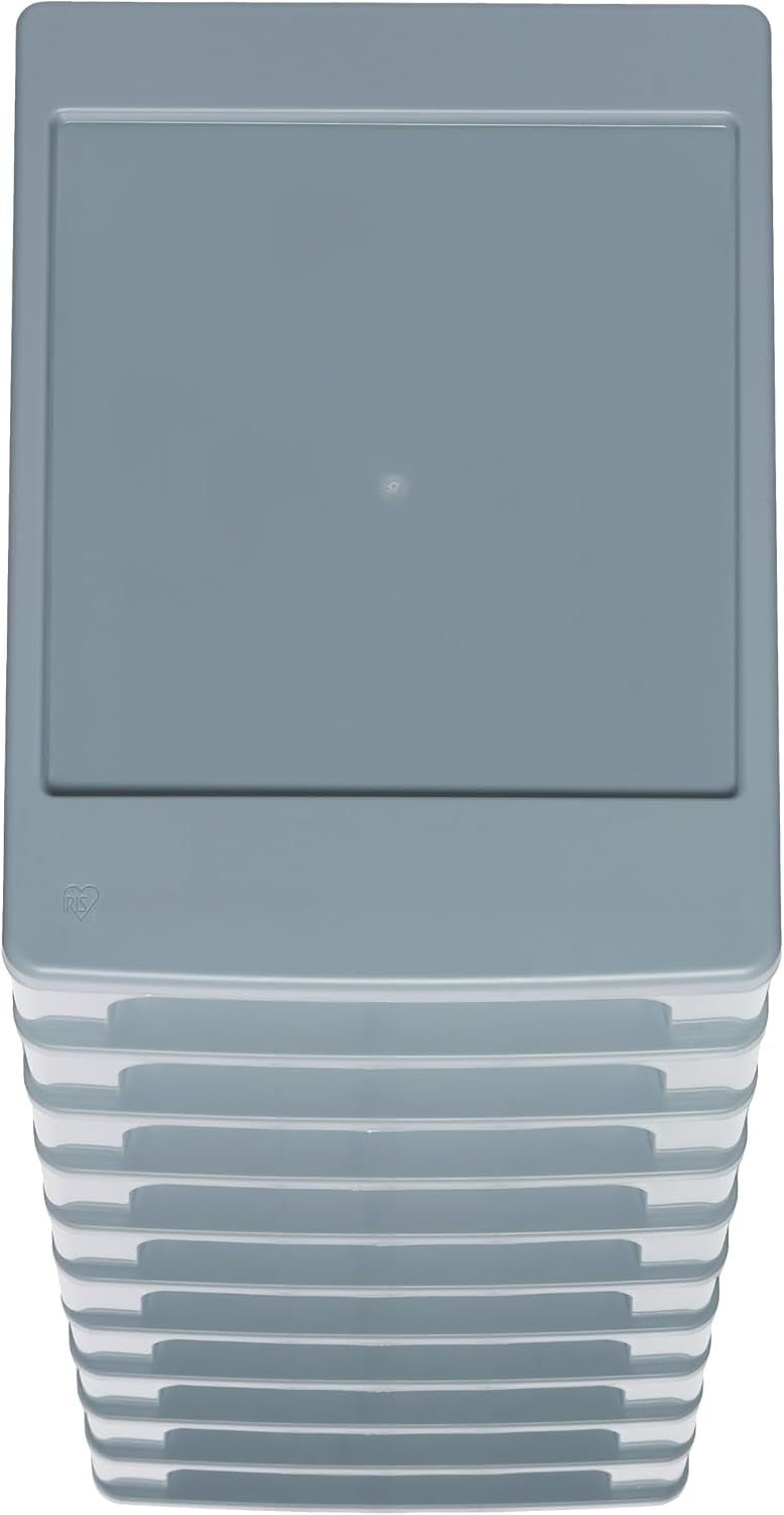 Tour de rangement 10 tiroirs A4 Gris transparent Taille S - 33% de remise