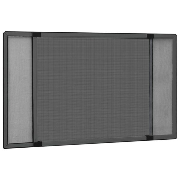Moustiquaire extensible 100-193x75 cm - Anthracite - 33% de remise