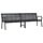 Banc de jardin double 231 cm - Acier et bois composite - 35% de remise