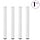Lot de 4 pieds de table acier blanc 90-92 cm - 29% de remise