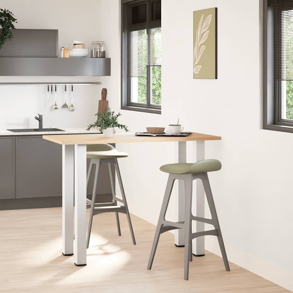 Lot de 4 pieds de table acier blanc 90-92 cm - 29% de remise