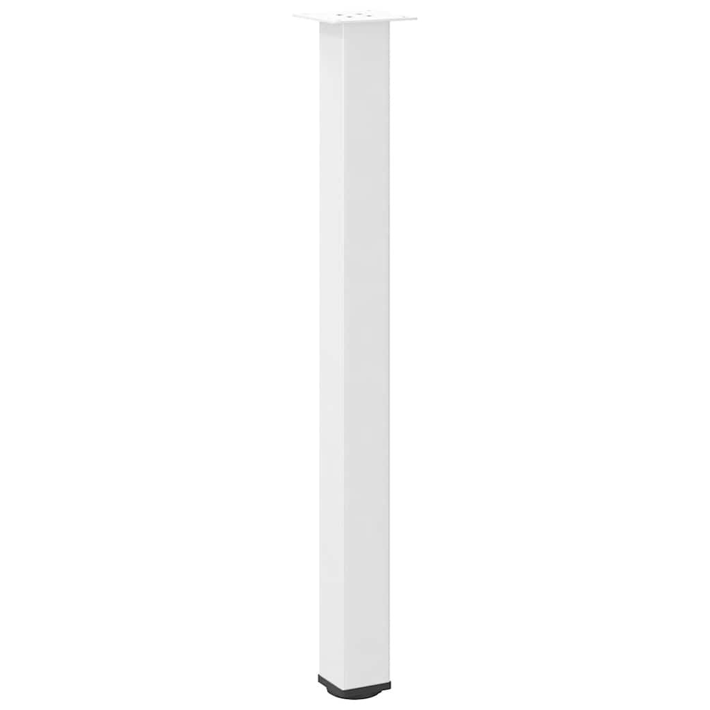 Lot de 4 pieds de table acier blanc 90-92 cm - 29% de remise
