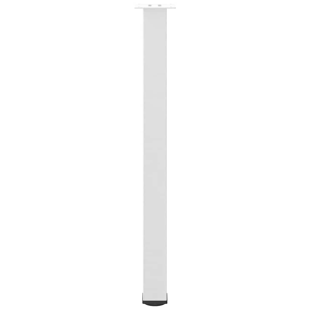 Lot de 4 pieds de table acier blanc 90-92 cm - 29% de remise