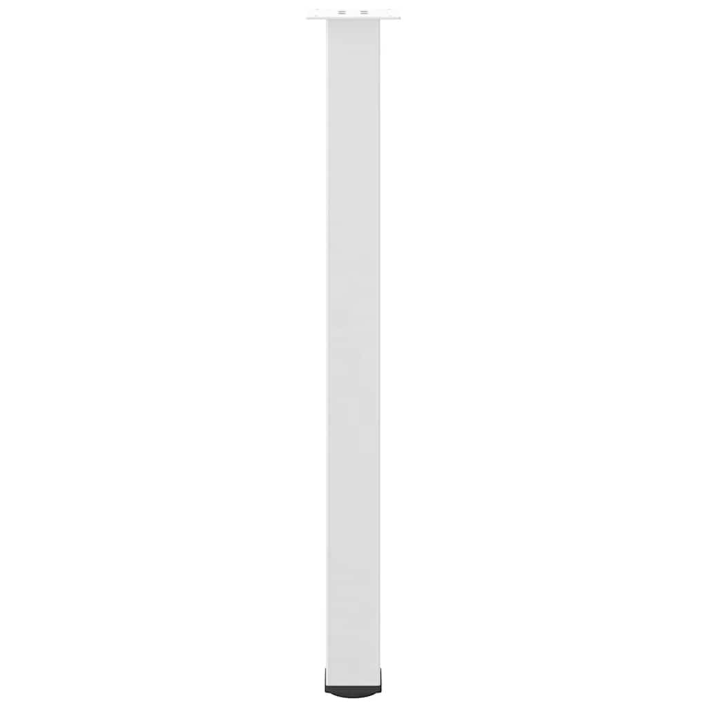 Lot de 4 pieds de table acier blanc 90-92 cm - 29% de remise
