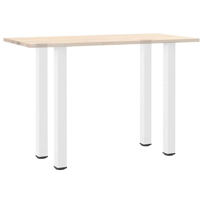 Lot de 4 pieds de table acier blanc 90-92 cm - 29% de remise