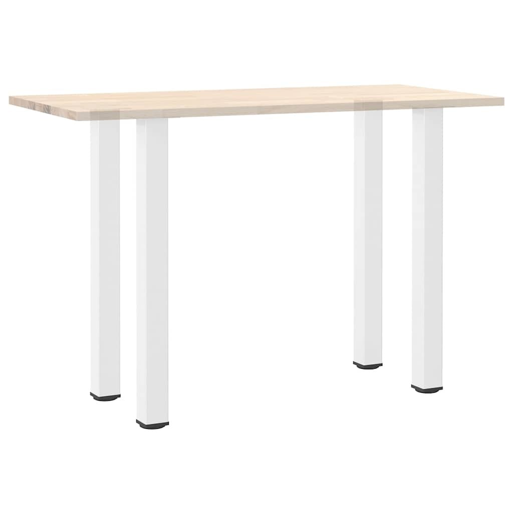 Lot de 4 pieds de table acier blanc 90-92 cm - 29% de remise