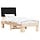 Cadre de lit 80x200cm en pin massif noir - 34% de remise