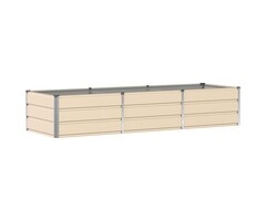 Vidaxl Bac à fleurs géant 240x80cm Ivoire - 44% de remise