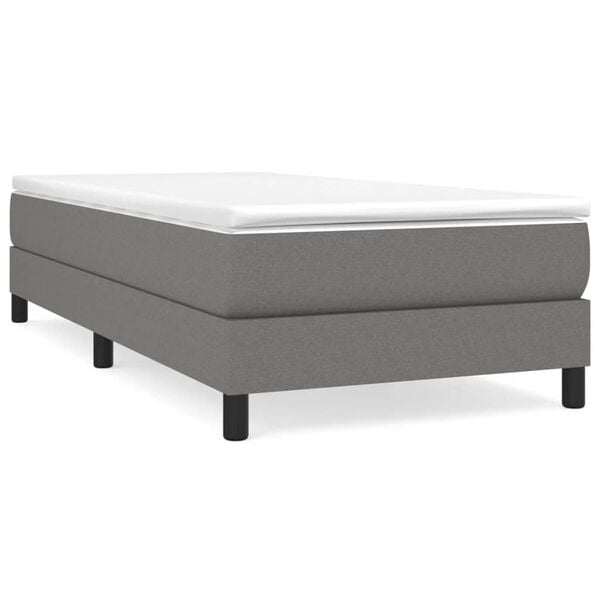 Cadre de lit en tissu gris foncé 100x200 cm - 33% de remise