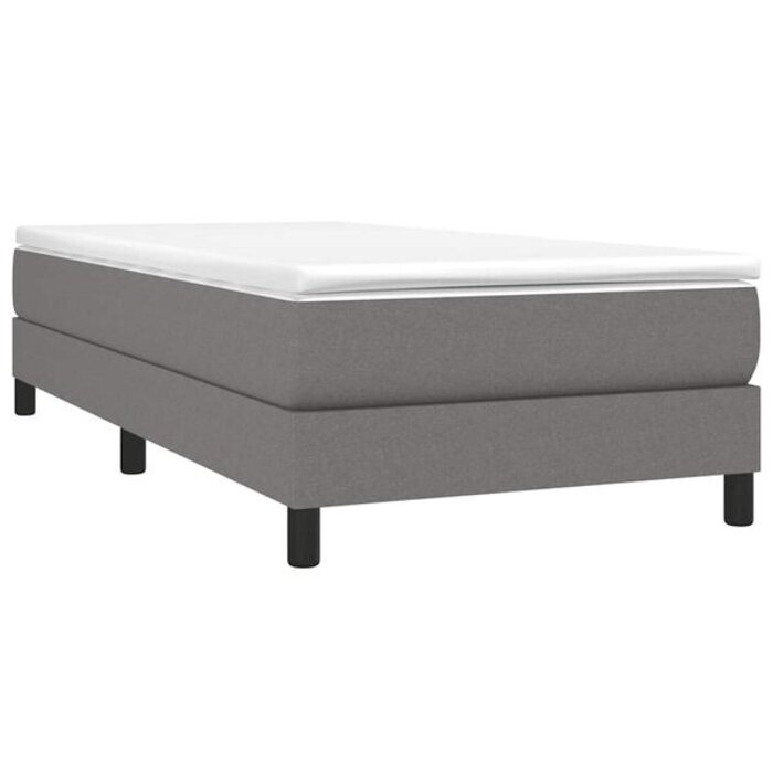 Cadre de lit en tissu gris foncé 100x200 cm - 33% de remise