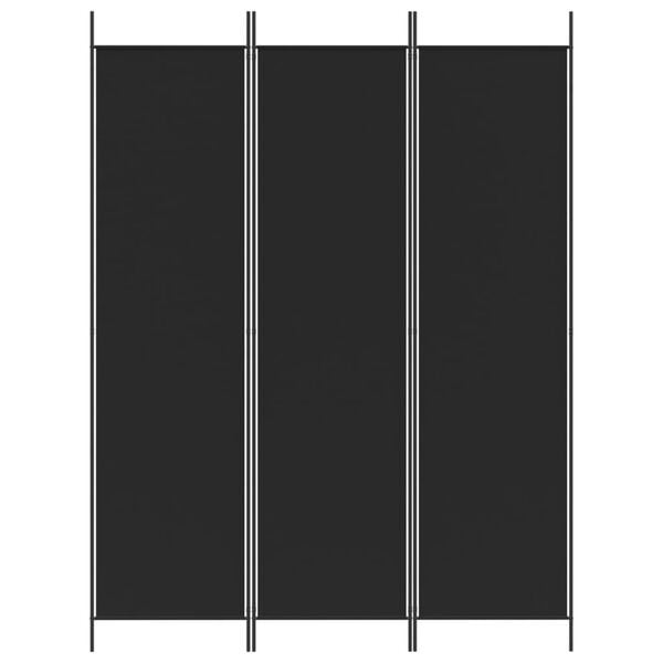 Paravent pliable 3 panneaux 150x200 cm noir - 31% de remise