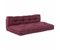 Vidaxl Coussin pour canapé de palette, 120 x 80 cm, bordeaux - 47% de remise