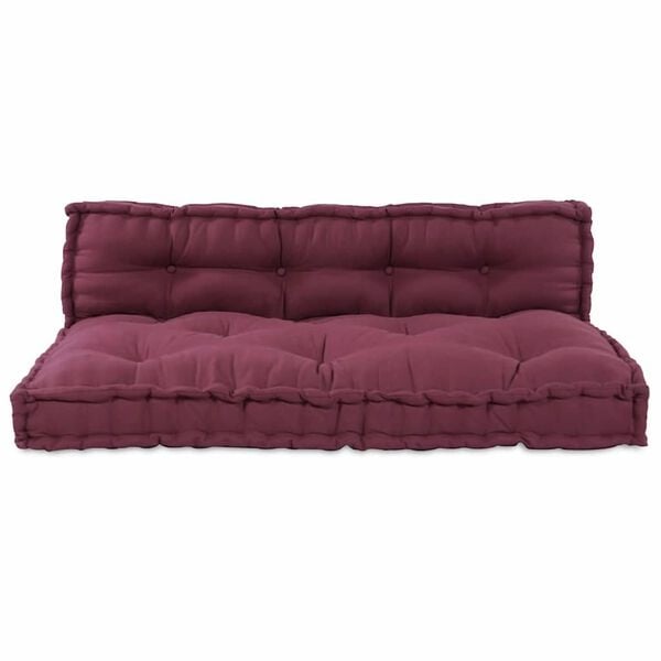 Coussin pour canapé palette 120x80cm - Bordeaux - 35% de remise