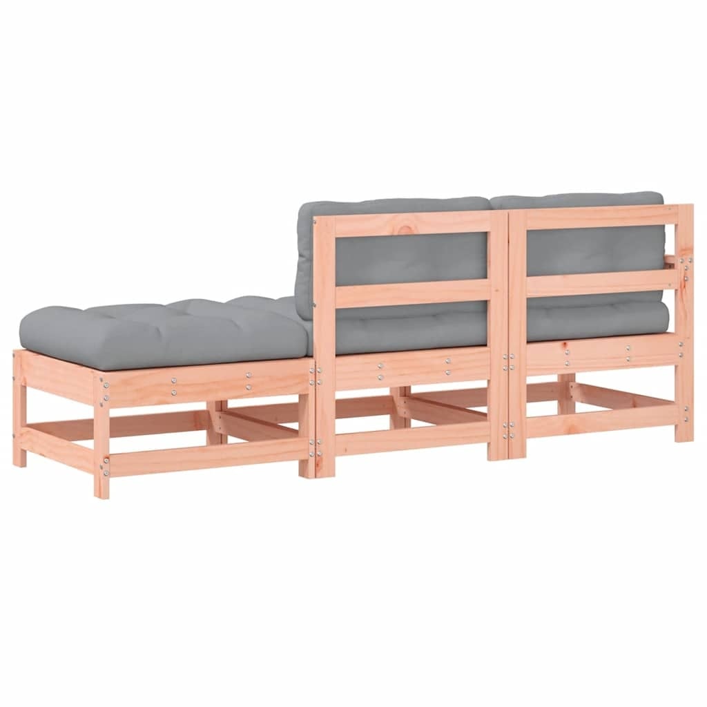 Salon de jardin 3 pièces en bois de douglas - 35% de remise