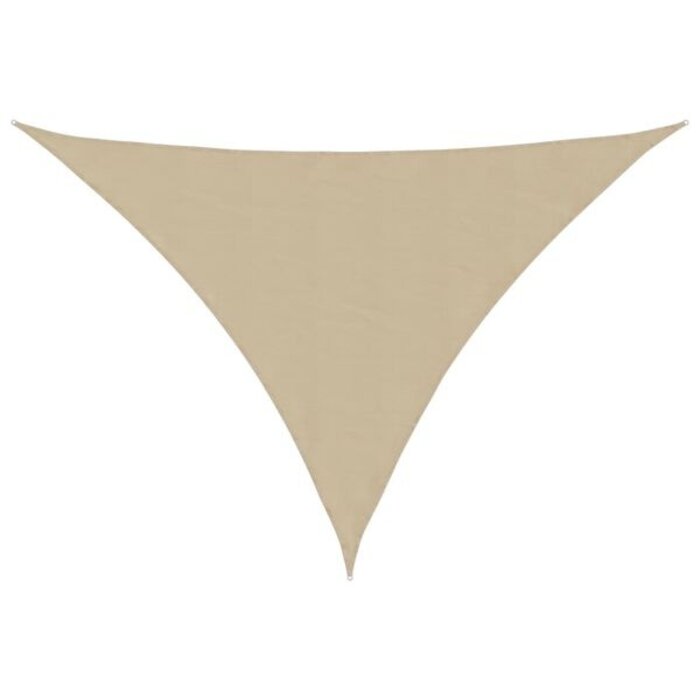 Voile d'ombrage triangulaire 7x5x5m beige - 33% de remise