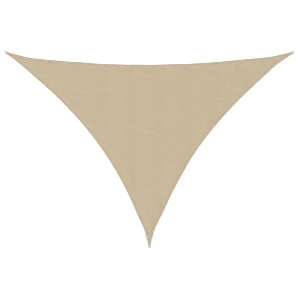 Voile d'ombrage triangulaire 7x5x5m beige - 33% de remise