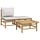 Salon de jardin 3 pièces en bambou - 35% de remise