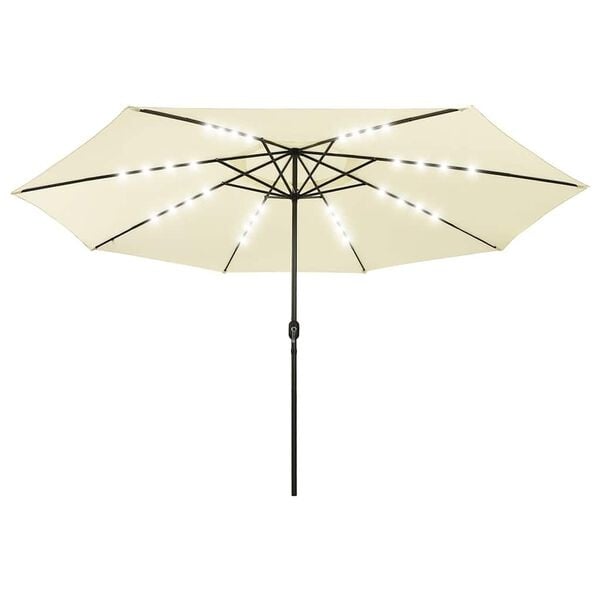 Parasol de jardin LED 400 cm Sable - 34% de remise