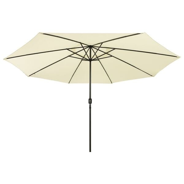 Parasol de jardin LED 400 cm Sable - 34% de remise