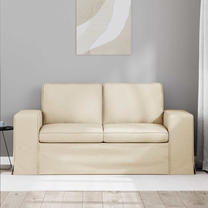 Canapé moderne crème 162cm - 35% de remise - Déballé / Bon état