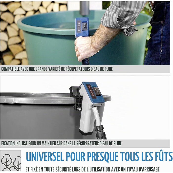 Pompe d'arrosage sans fil 12V 1500 l/h - 33% de remise