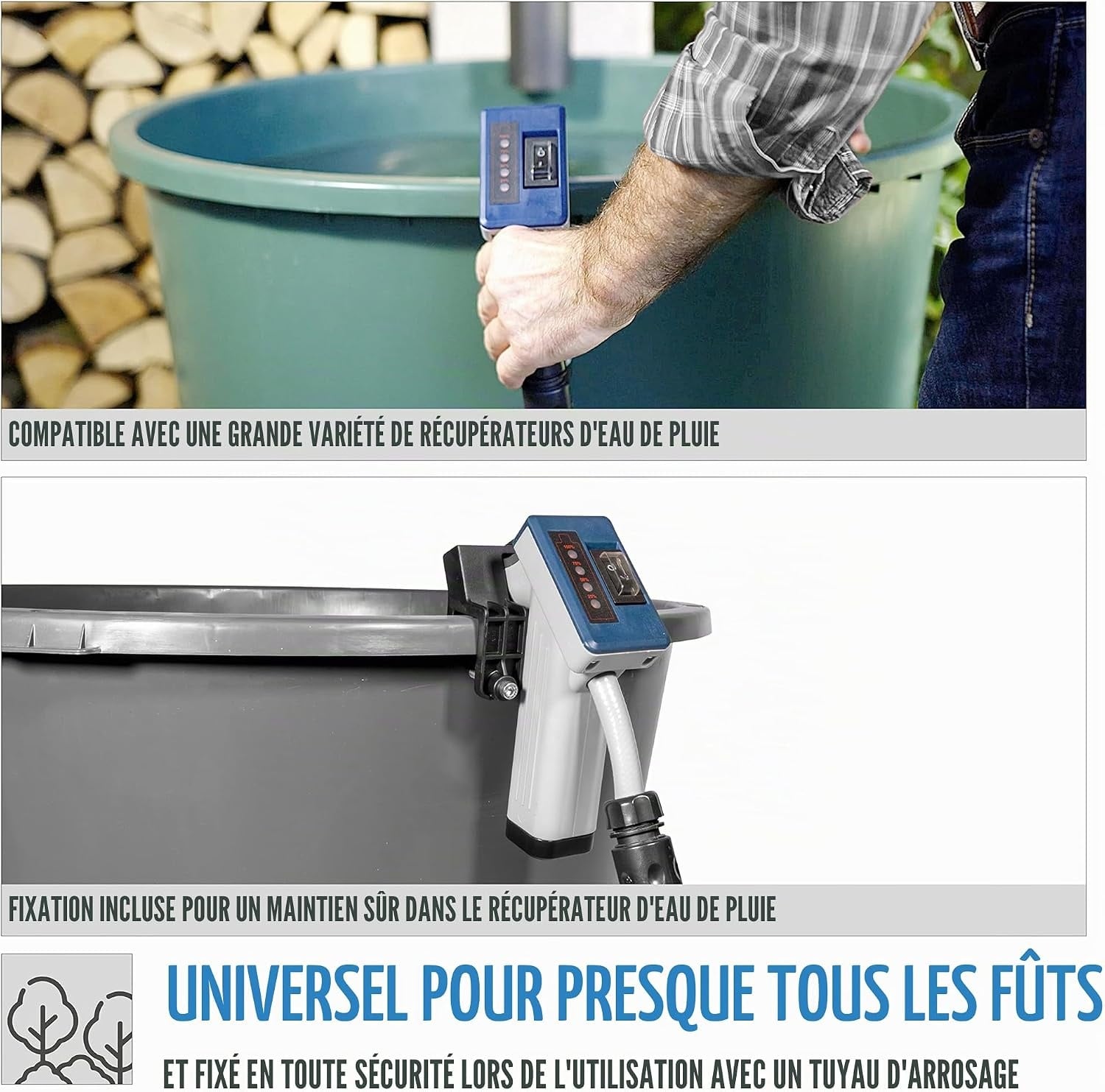 Pompe d'arrosage sans fil 12V 1500 l/h - 33% de remise