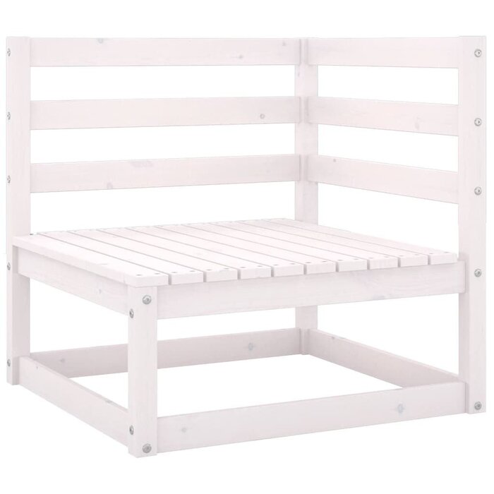 Banquette de jardin 2 places en pin blanc - 34% de remise
