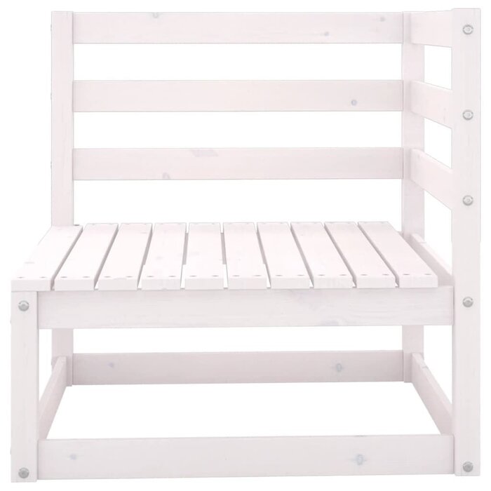 Banquette de jardin 2 places en pin blanc - 34% de remise