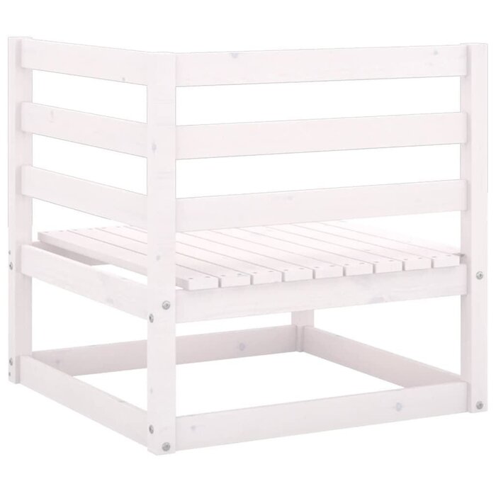 Banquette de jardin 2 places en pin blanc - 34% de remise