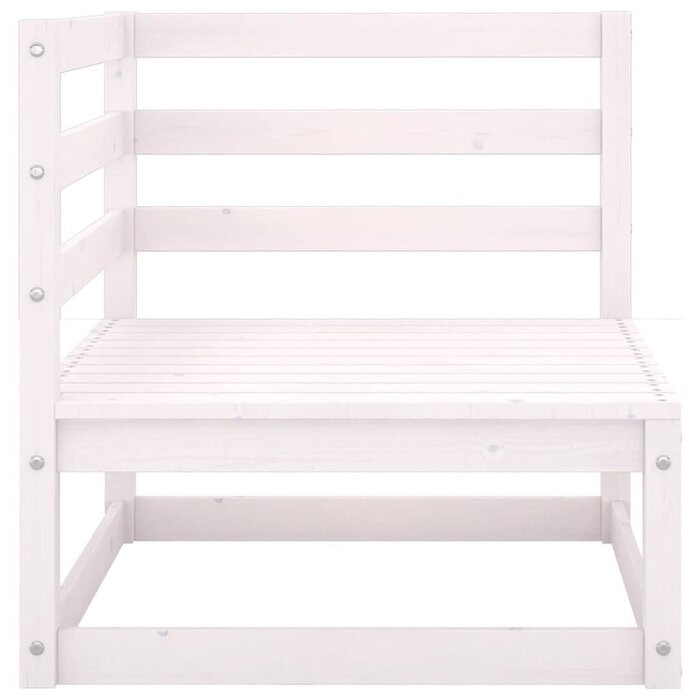 Banquette de jardin 2 places en pin blanc - 34% de remise