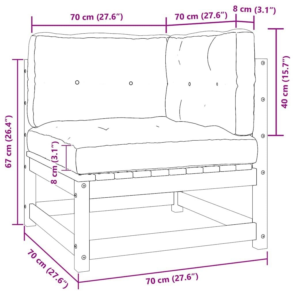 Banquette de jardin 2 places en pin blanc - 34% de remise