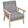 Fauteuil rétro gris clair - 30% de remise - Confort et élégance
