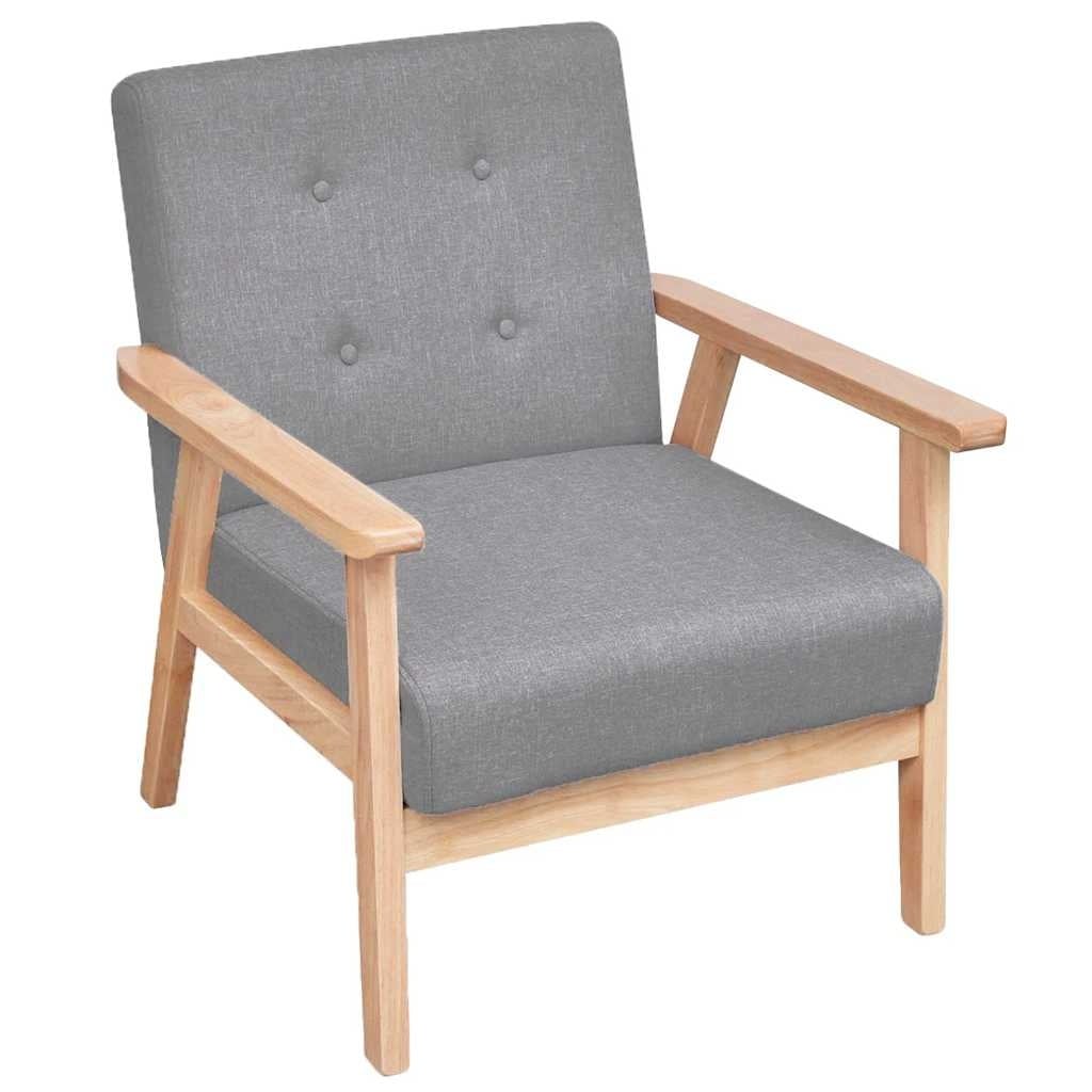Fauteuil rétro gris clair - 30% de remise - Confort et élégance