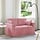 Canapé moderne en velours rose - 138x78 cm - 35% de remise