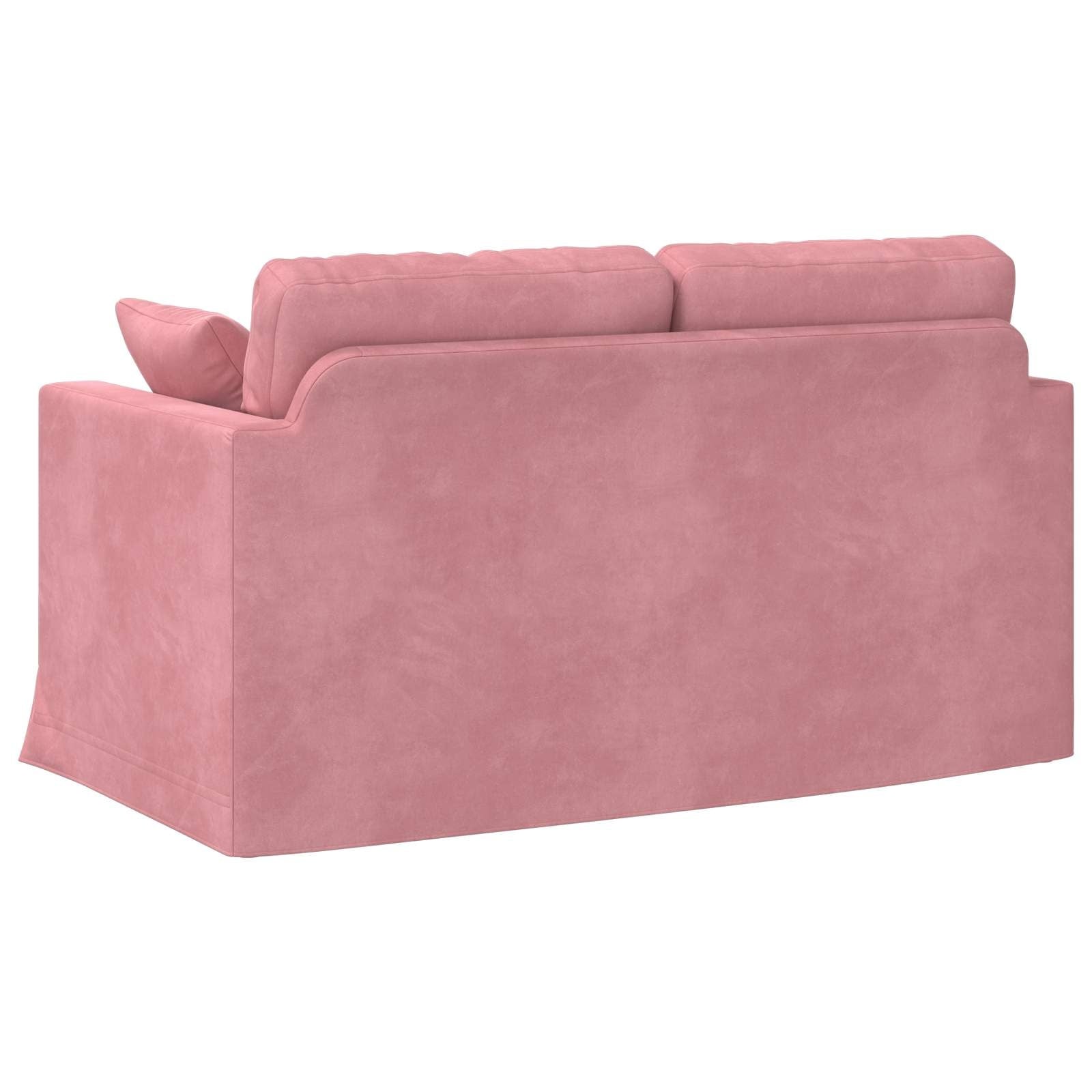 Canapé moderne en velours rose - 138x78 cm - 35% de remise