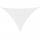 Voile d'ombrage triangulaire 3x4x5 m blanc - 31% de remise