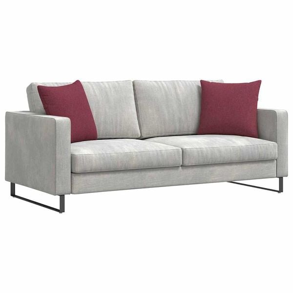 Lot de 2 coussins rouge vin 45x45cm - 31% de remise