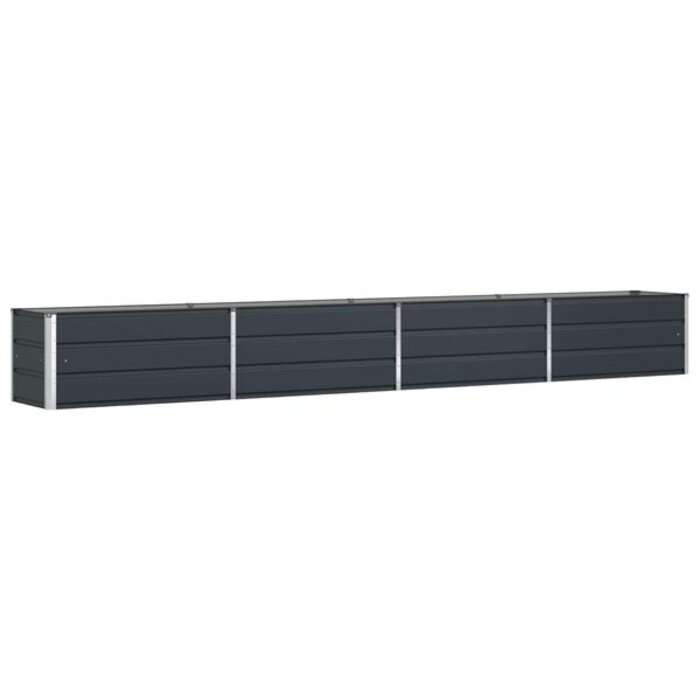 Grande jardinière en acier galvanisé anthracite 385 cm - 34% de remise