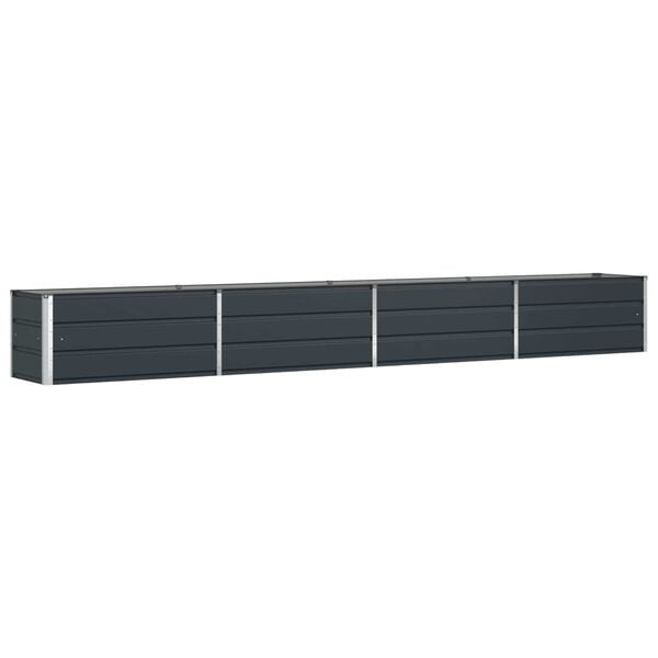 Grande jardinière en acier galvanisé anthracite 385 cm - 34% de remise