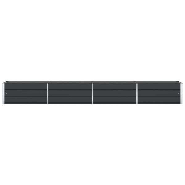 Grande jardinière en acier galvanisé anthracite 385 cm - 34% de remise