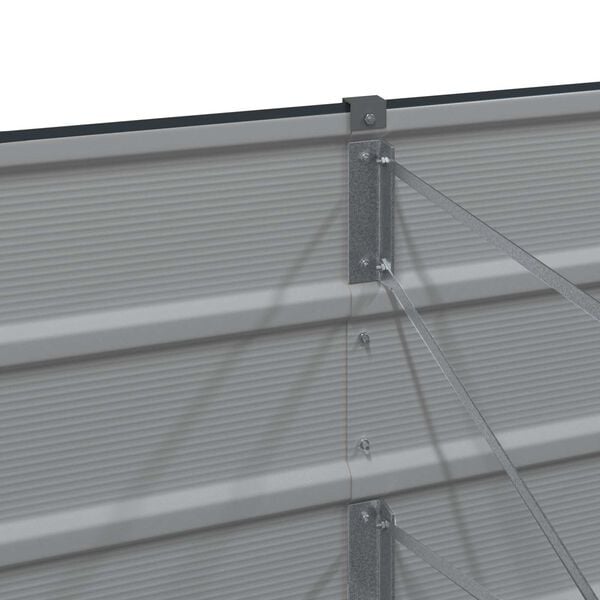 Grande jardinière en acier galvanisé anthracite 385 cm - 34% de remise